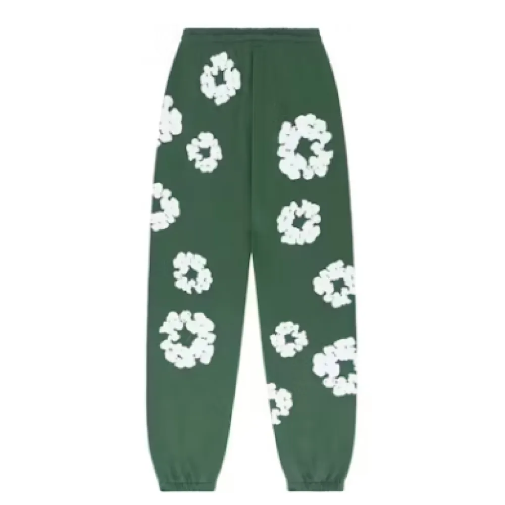 Top Quality Denim Tears The Cotton Wreath Sweat Suit Green 