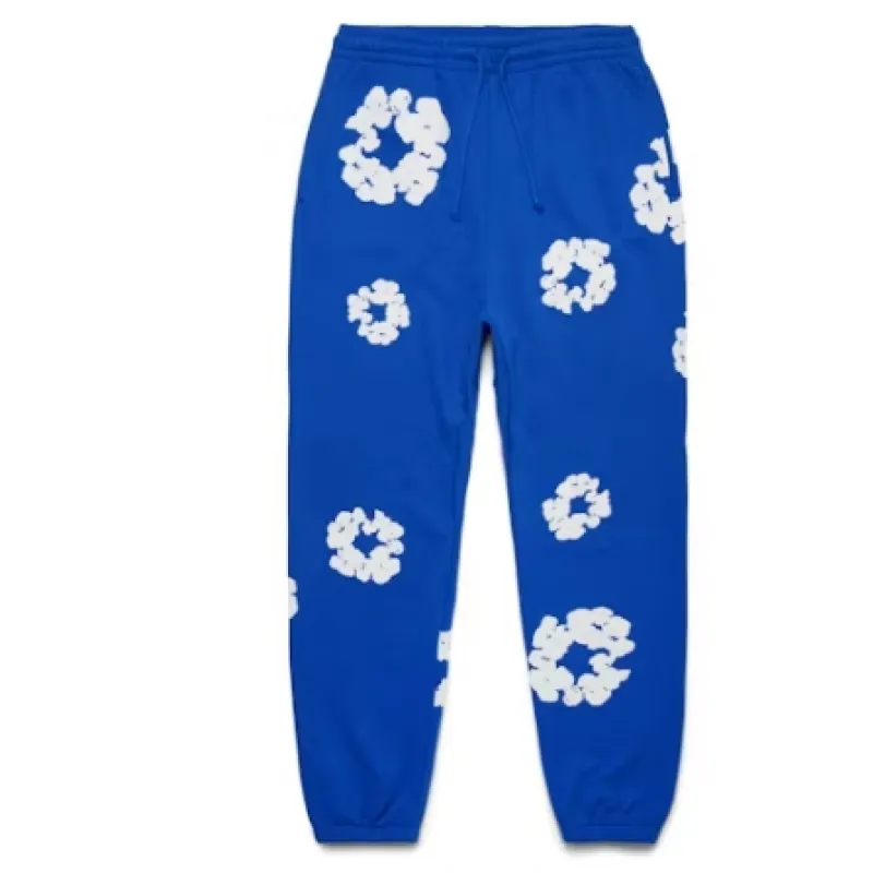 Top Quality Denim Tears The Cotton Wreath Sweat Suit Blue 