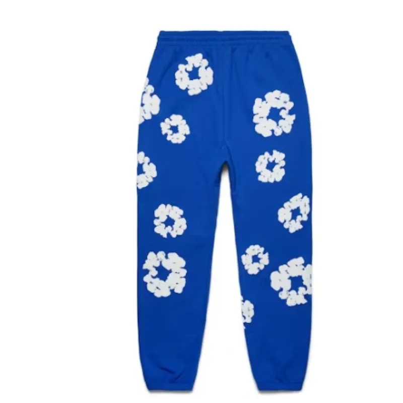 Top Quality Denim Tears The Cotton Wreath Sweat Suit Blue 