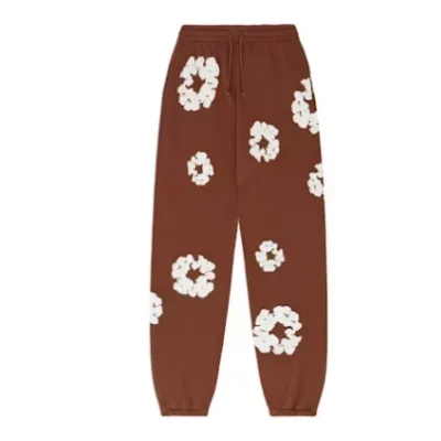 Top Quality Denim Tears The Cotton Wreath Sweat Suit Brown  02