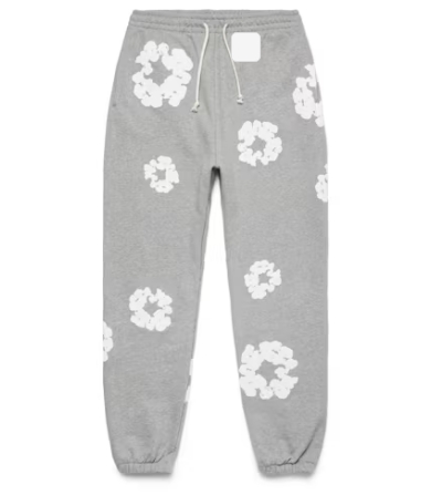 【Hot Sale】Top Quality Denim Tears The Cotton Wreath Sweat Suit Grey 