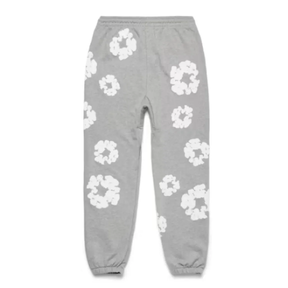 【Hot Sale】Top Quality Denim Tears The Cotton Wreath Sweat Suit Grey 