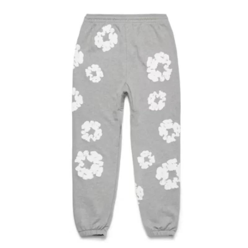 【Hot Sale】Top Quality Denim Tears The Cotton Wreath Sweat Suit Grey 