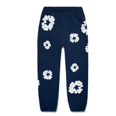 Top Quality Denim Tears The Cotton Wreath Sweat Suit Navy  02