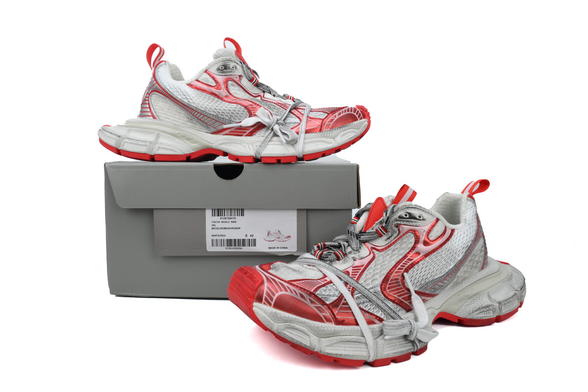    Balenciaga 3XL White Red 734734 W3XL2 9060