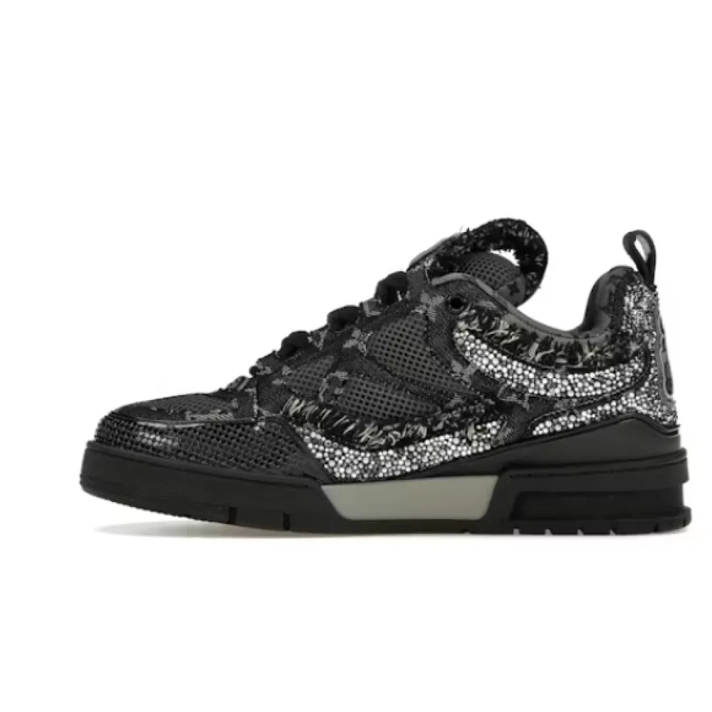 Louis Vuitton Skate Trainer Black Swarovski Monogran