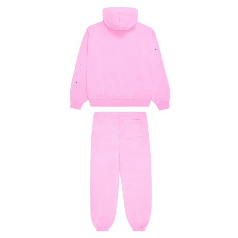Top Quality Sp5der Suit Light Pink 