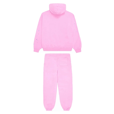 Top Quality Sp5der Suit Light Pink  02