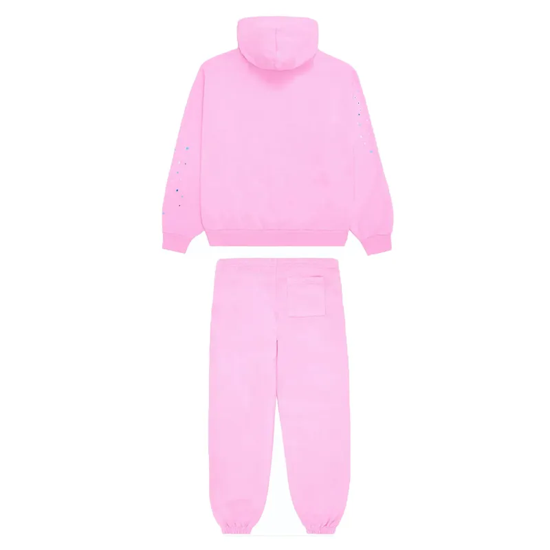 Top Quality Sp5der Suit Light Pink 