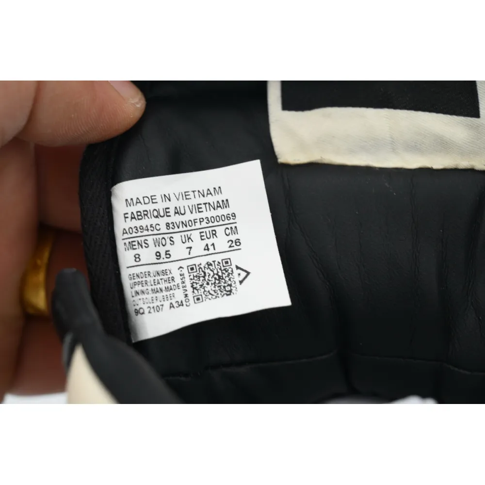 Pkgod Rick Owens Converse TURBOWPN Mid DRKSHDW Black Cloud Cream