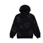 Top Quality Denim Tears Cotton Wreath Hoodie Black Monochrome 