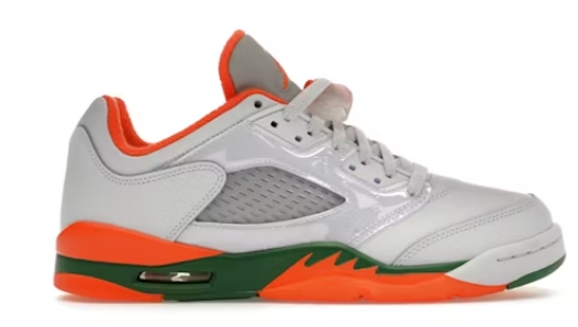 Pkgod Air Jordan 5 Retro Low Miami Hurricanes (GS)  FQ1293-018