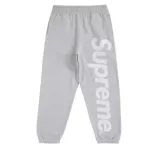 Top Quality Supreme Satin Applique Sweatpant (FW24) Heather Grey 