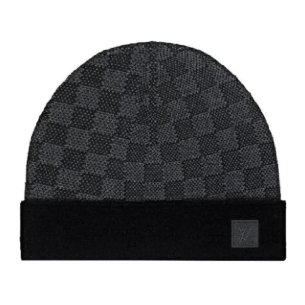 Louis Vuitton Beanie Black Gray