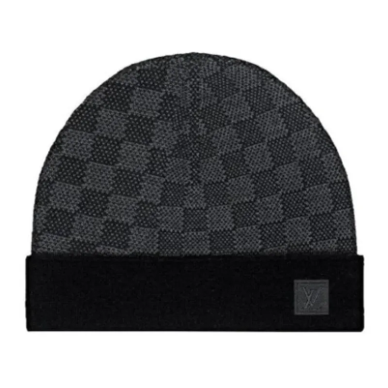 Louis Vuitton Beanie Black Gray