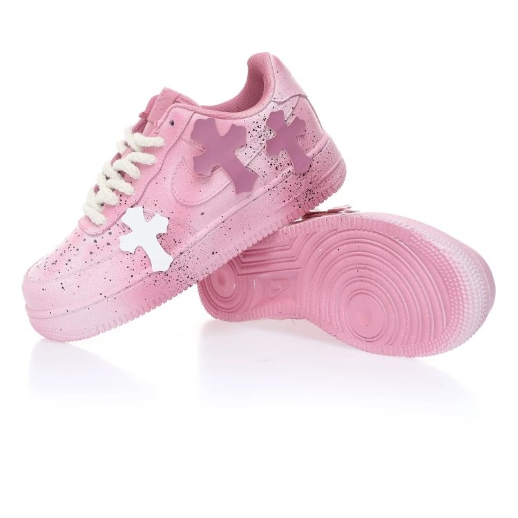    Nike Air Force 1 x Chrome Hearts Pink