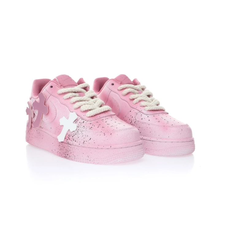     Nike Air Force 1 x Chrome Hearts Pink