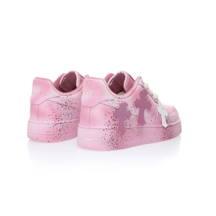     Nike Air Force 1 x Chrome Hearts Pink