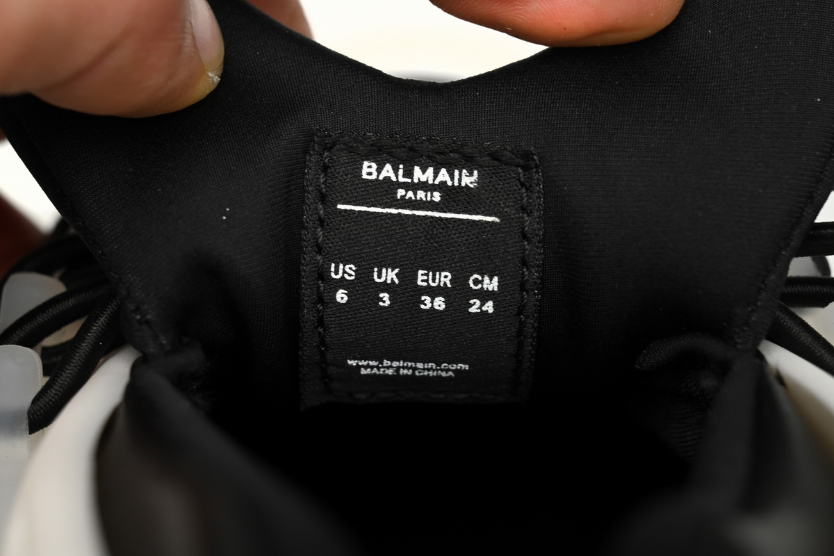    Balmain Unicorn Low-Top Black White YM1VJ309