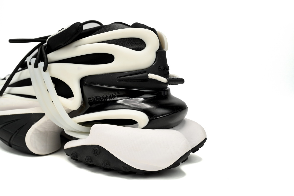    Balmain Unicorn Low-Top Black White YM1VJ309