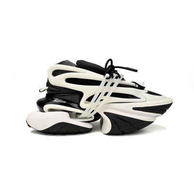 Balmain Unicorn Low-Top Black White YM1VJ309 02
