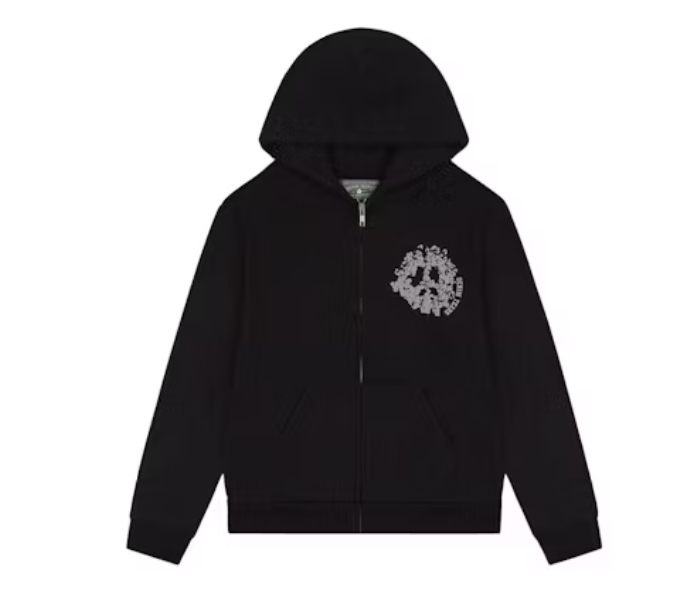 Top Quality Denim Tears Denim University Zip Hoodie Black 
