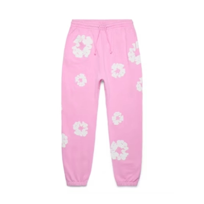 Top Quality Denim Tears The Cotton Wreath Sweatpants Pink 01