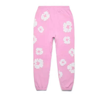 Top Quality Denim Tears The Cotton Wreath Sweatpants Pink 02
