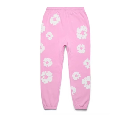 Top Quality Denim Tears The Cotton Wreath Sweatpants Pink 02