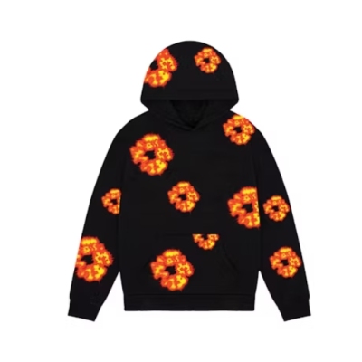 Top Quality Denim Tears x Offset Wreath Hoodie Black  01