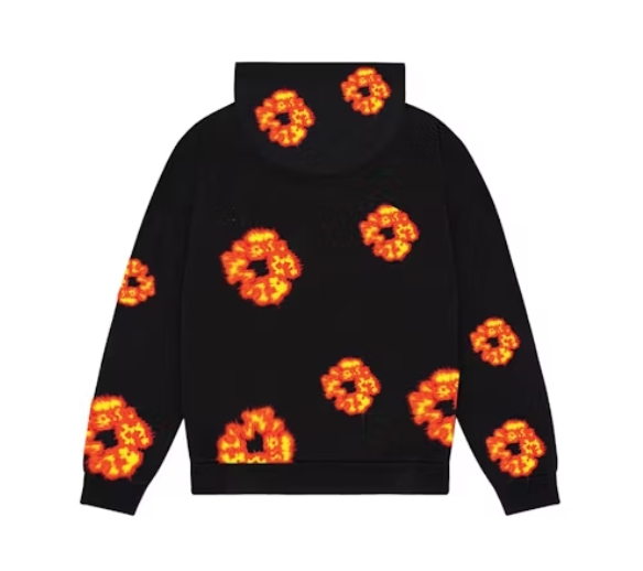 Top Quality Denim Tears x Offset Wreath Hoodie Black 