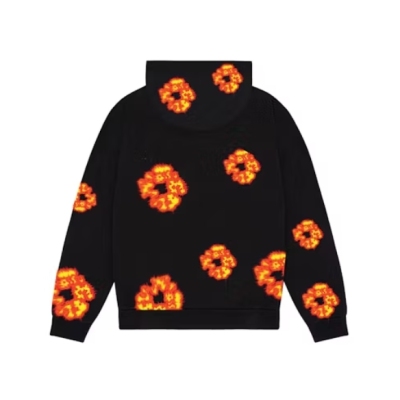 Top Quality Denim Tears x Offset Wreath Hoodie Black  02