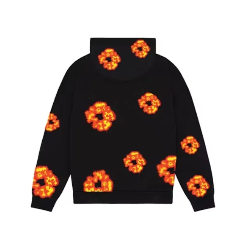 Top Quality Denim Tears x Offset Wreath Hoodie Black 