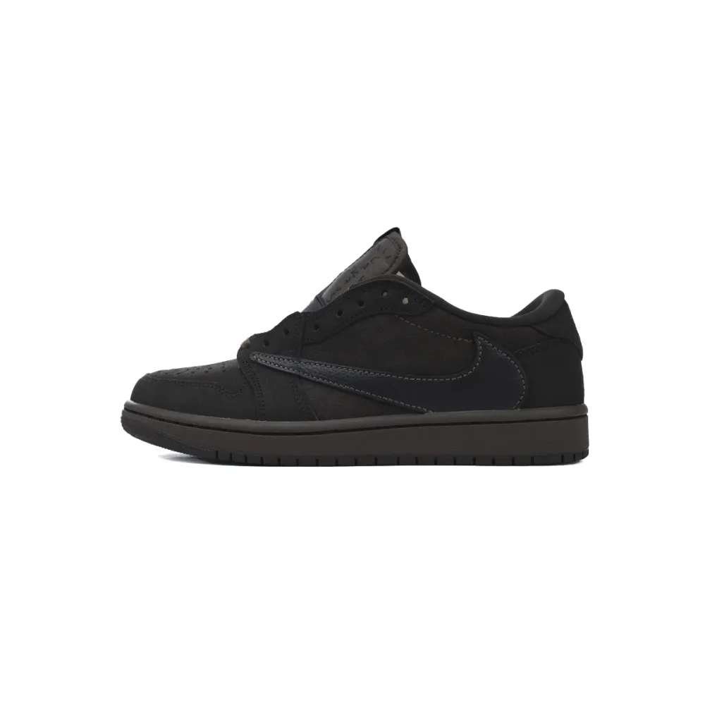 Pkgod Travis Scott x Air Jordan 1 Low OG SP Velvet Brown