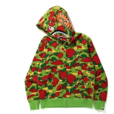 Top Quality BAPE Sta Camo Shark Full Zip Hoodie  01