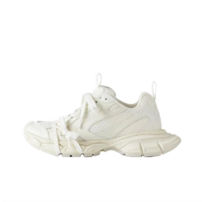    Balenciaga 3XL White Distress 734734 W3XLG 9001  01