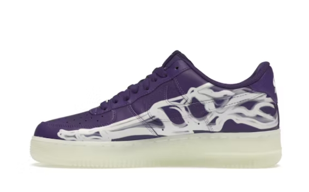 Pkgod Nike Air Force 1 Low '07 QS Purple Skeleton Halloween (2021)