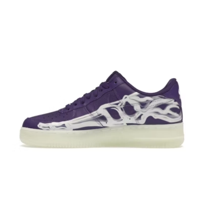 Pkgod Nike Air Force 1 Low '07 QS Purple Skeleton Halloween (2021) 01