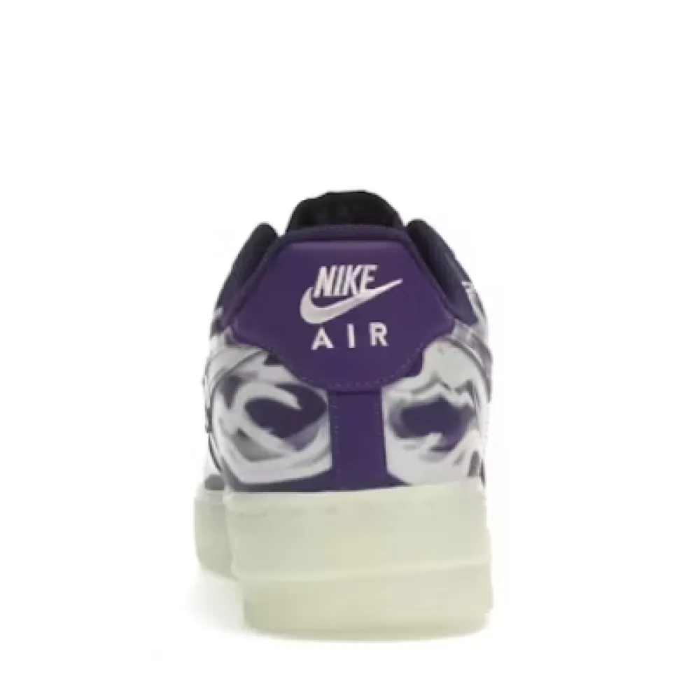 Pkgod Nike Air Force 1 Low '07 QS Purple Skeleton Halloween (2021)
