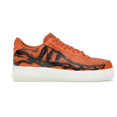 Pkgod Nike Air Force 1 LowOrange Skeleton Halloween (2020) 02