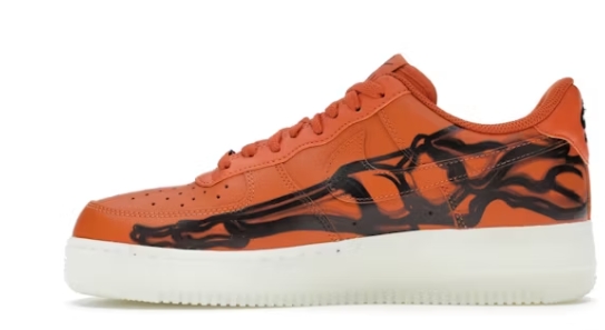 Pkgod Nike Air Force 1 LowOrange Skeleton Halloween (2020)