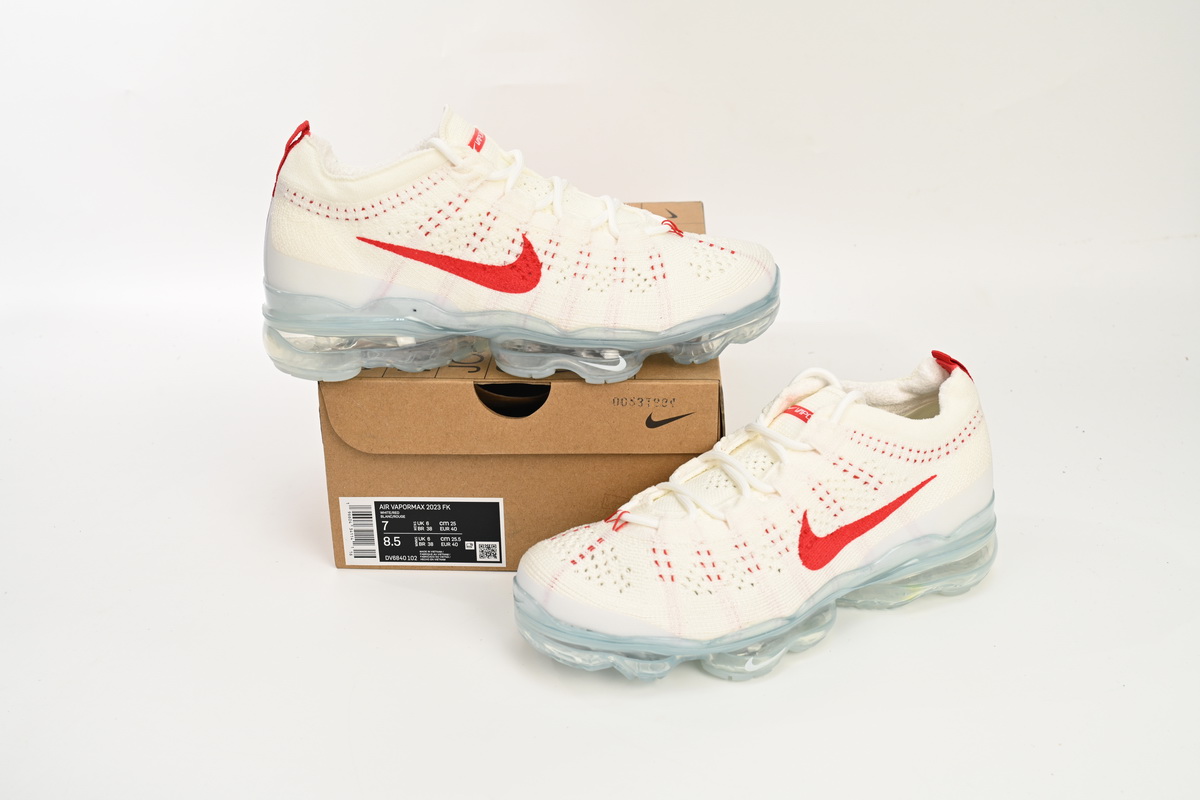    Nike Air VaporMax 2023 Flyknit Sail Track Red DV6840-102