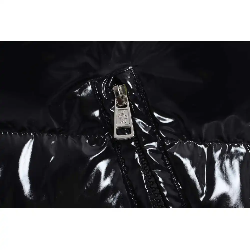 Top Quality Moncler lacquered Jacket Black 