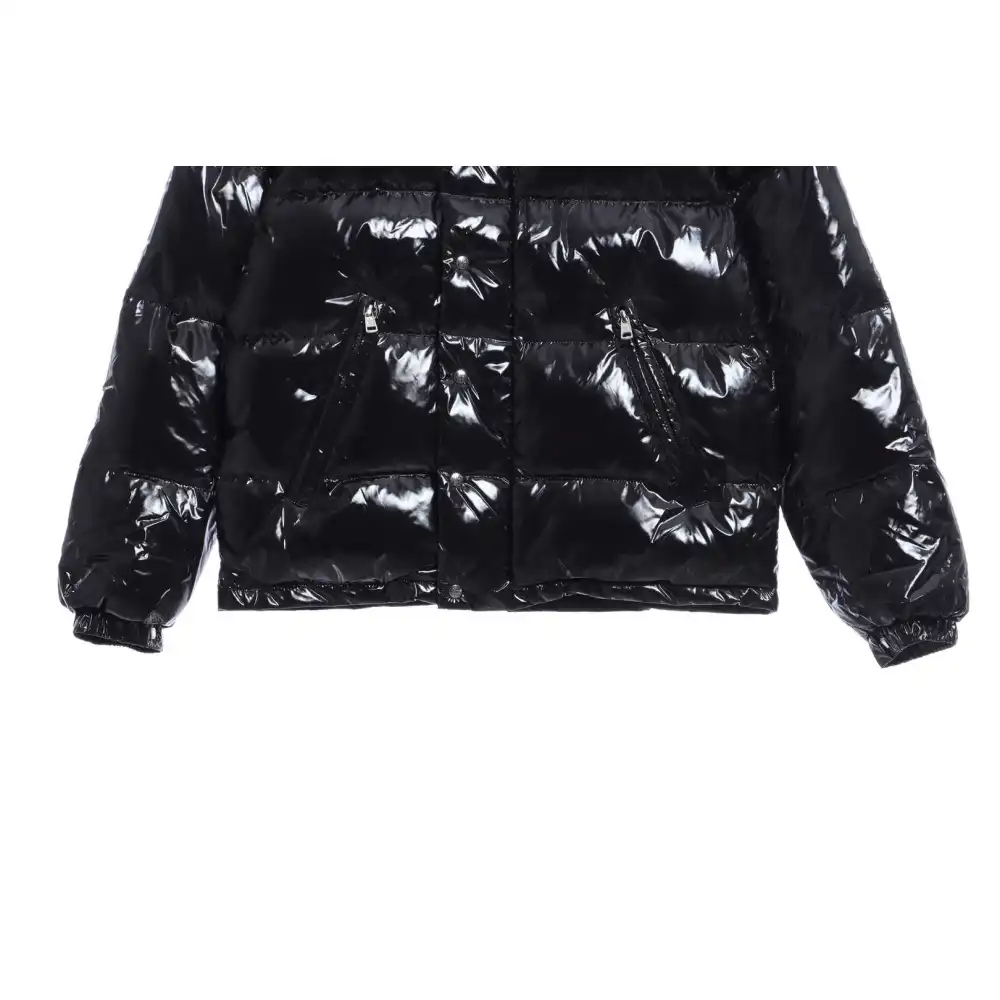 Top Quality Moncler lacquered Jacket Black 