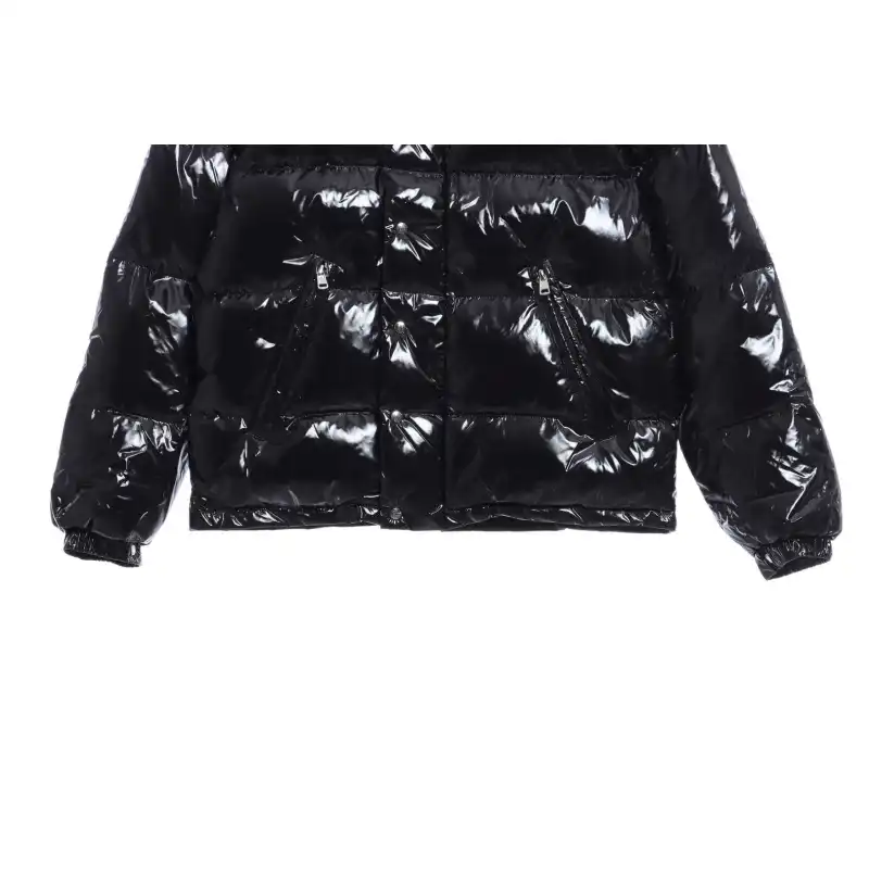 Top Quality Moncler lacquered Jacket Black 
