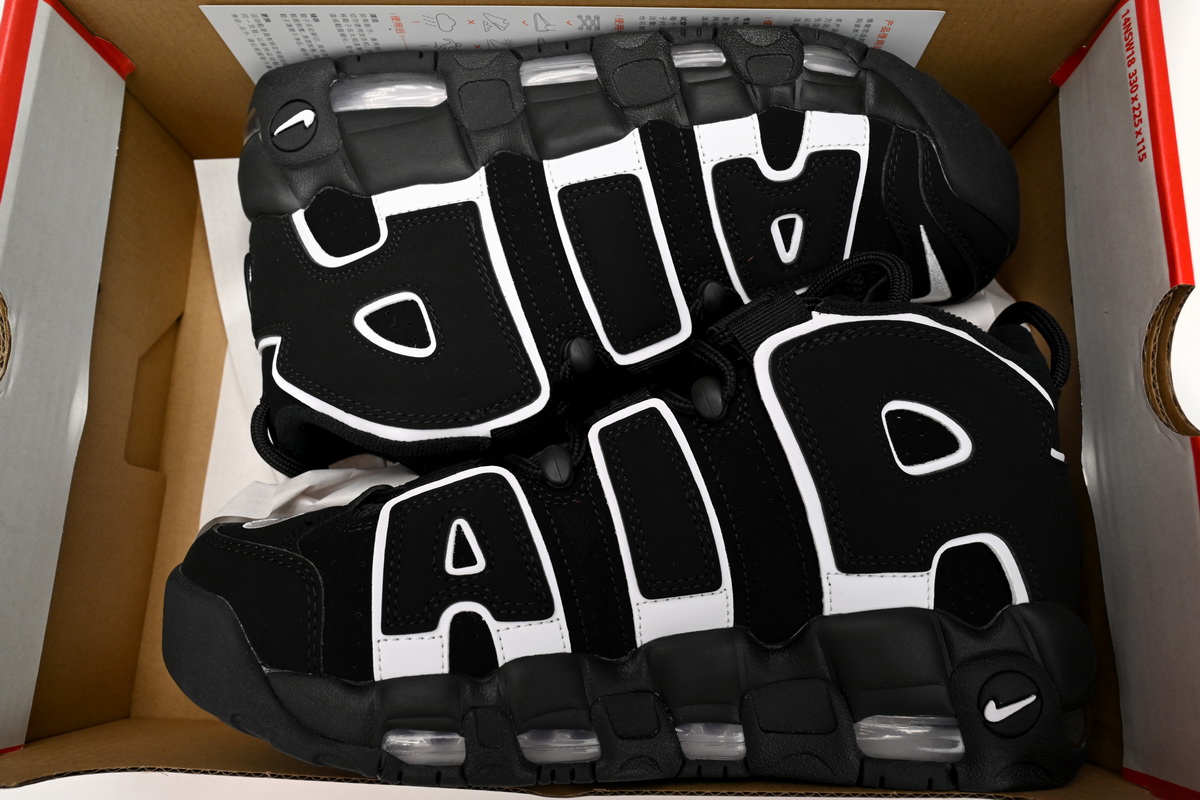    Nike Air More Uptempo 96 Black White FV2291-001