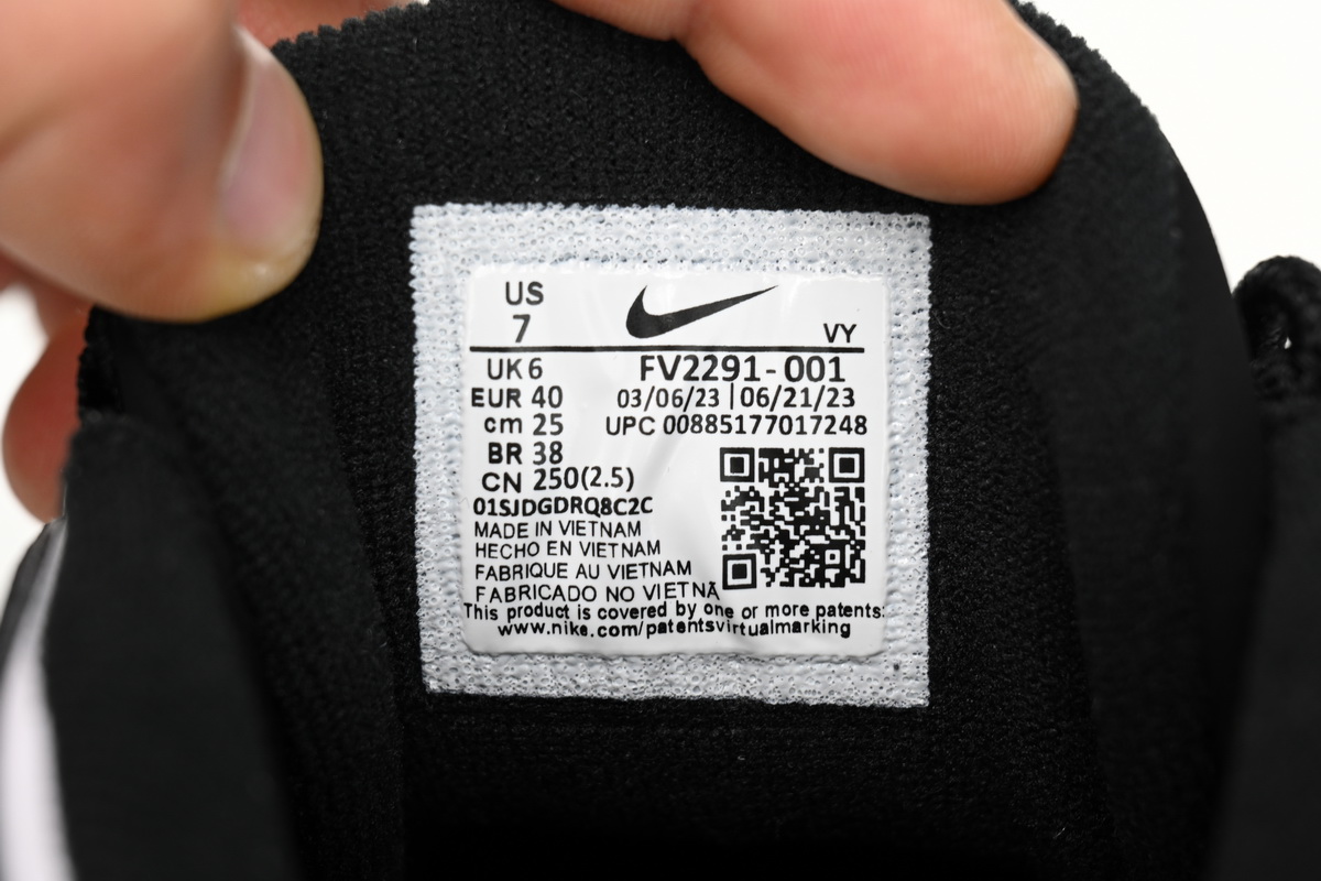    Nike Air More Uptempo 96 Black White FV2291-001