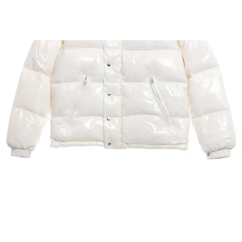 Top Quality Moncler lacquered Jacket White 