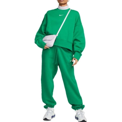 Top Quality Nike Sportswear Tech Fleece Full-Zip Hoodie & Joggers Set Light University Green  01