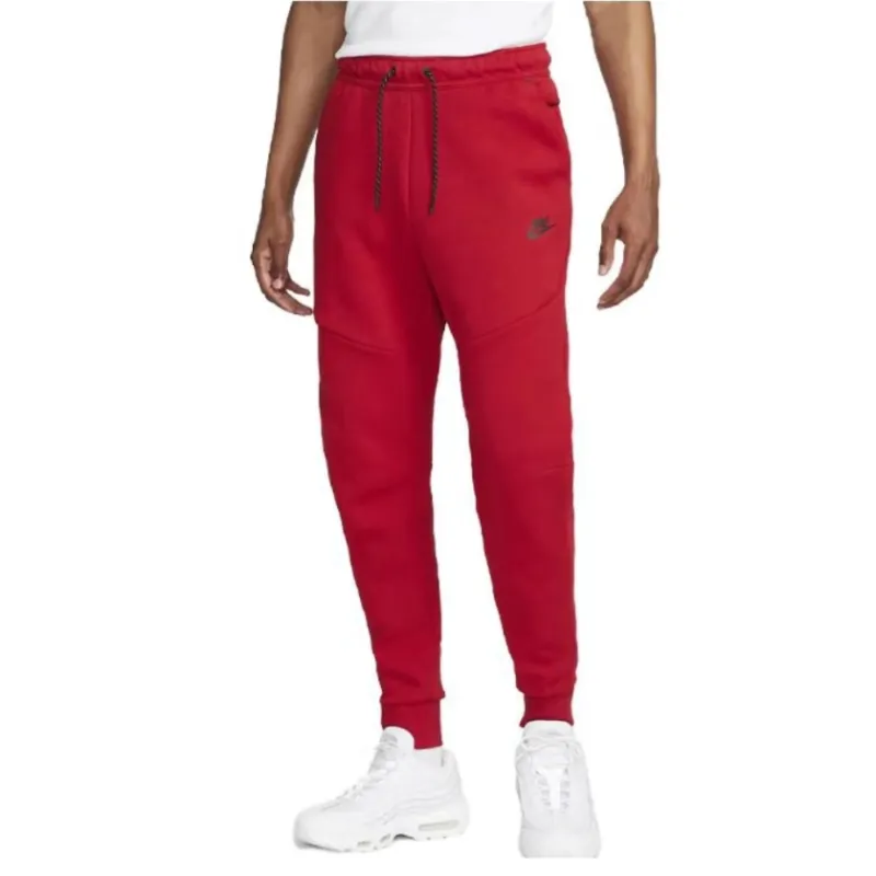 Top Quality Nike Sportswear Tech Fleece Full-Zip Hoodie & Joggers Set Light University Red 